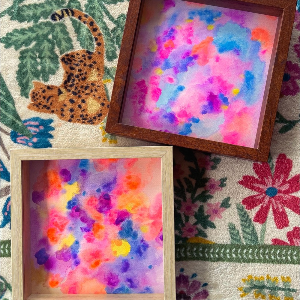 Colorful Abstract Art Shadow Boxes